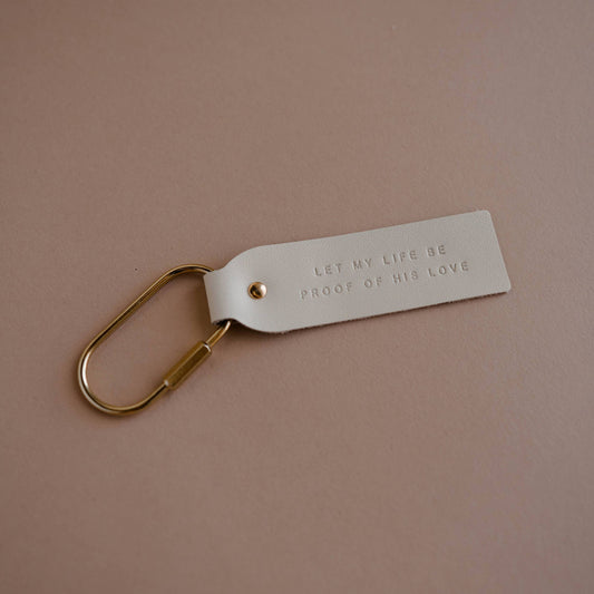 Proof of His Love Blonde Keychain