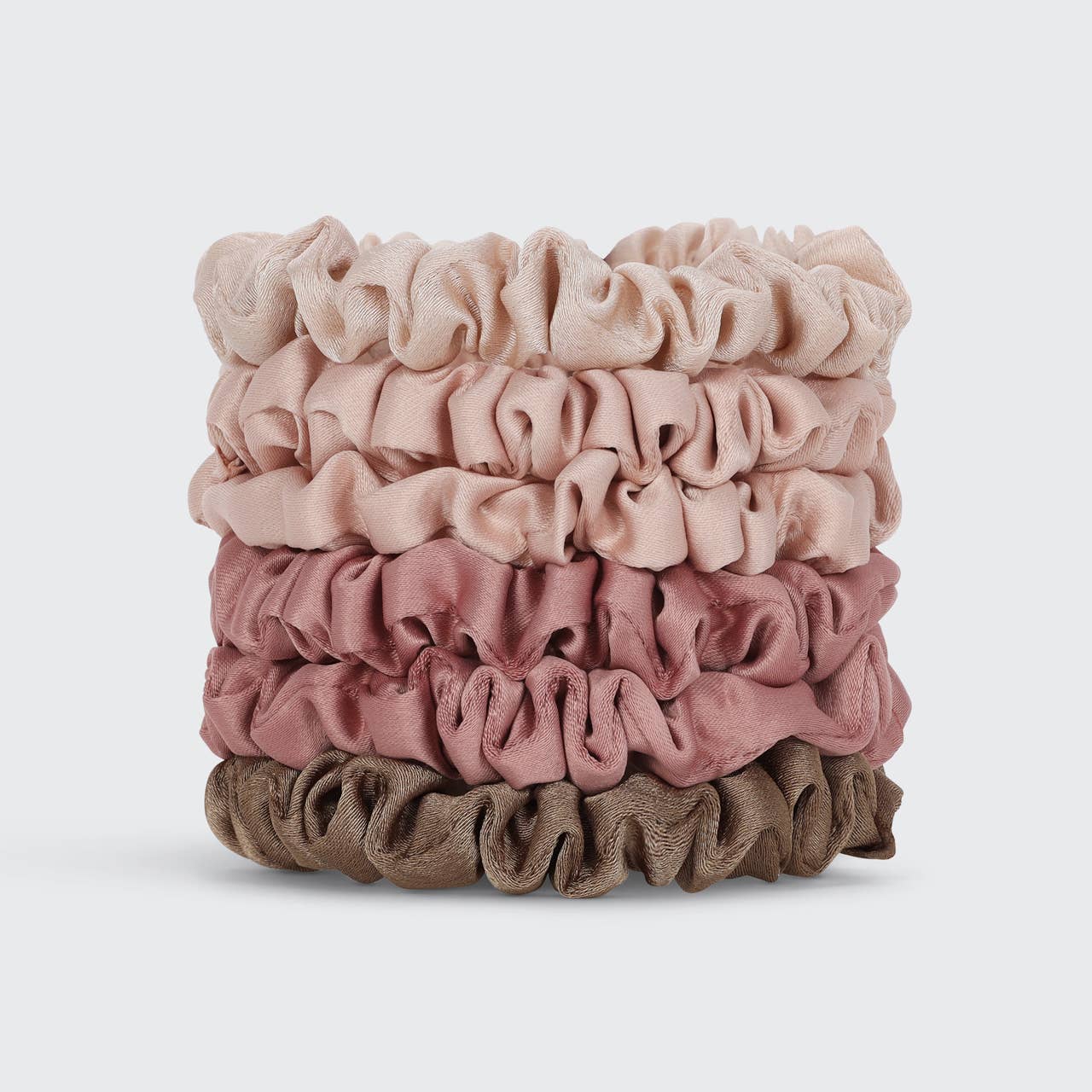 Ultra Petite Satin Scrunchies | Terracotta