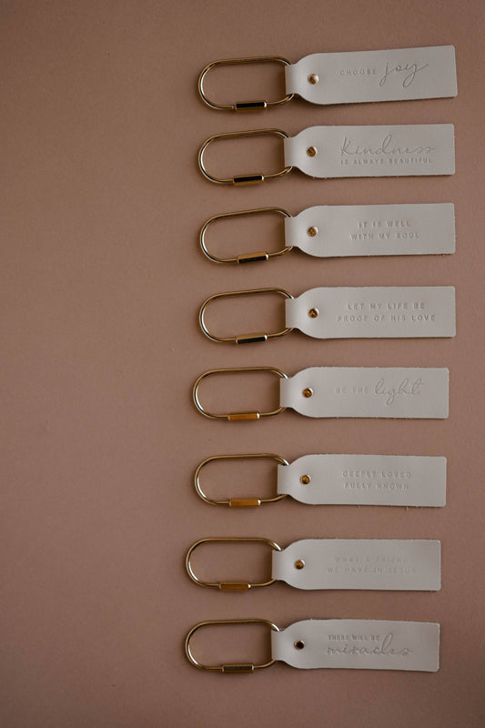 Proof of His Love Blonde Keychain