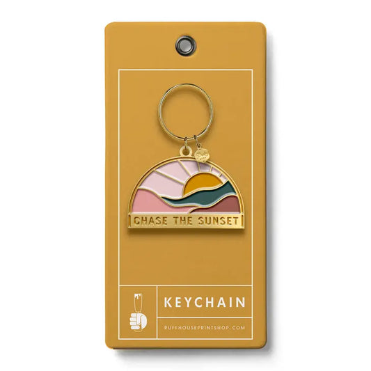 Chase the Sunset Keychain - Heartfelt Gift Box