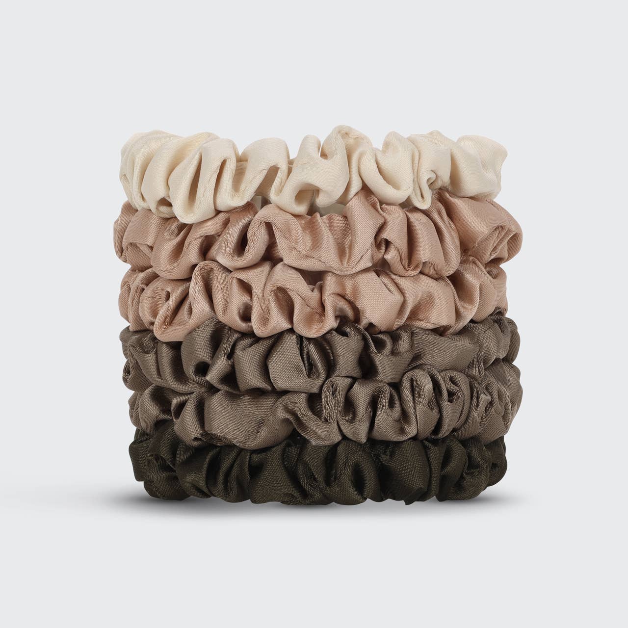Ultra Petite Satin Scrunchies | Eucalyptus - Heartfelt Gift Box