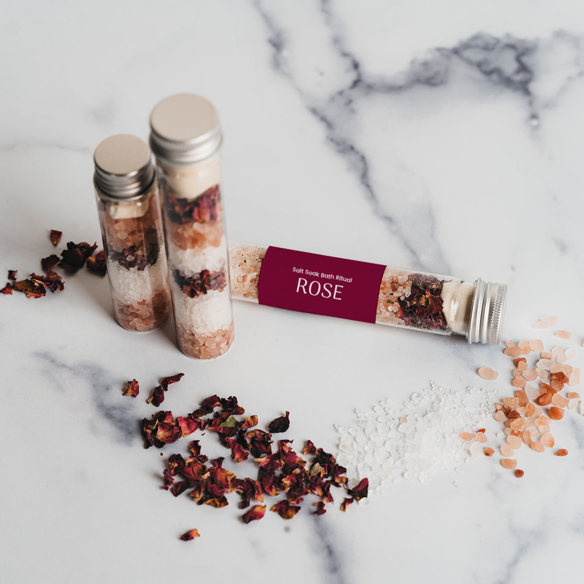 Botanical Bath Salt Tube | Rose