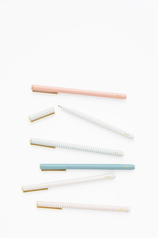 Blue Stripe Felt Pen