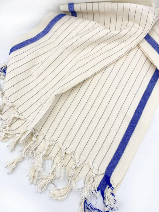 Blue Striped Turkish Tea Towel - Heartfelt Gift Box