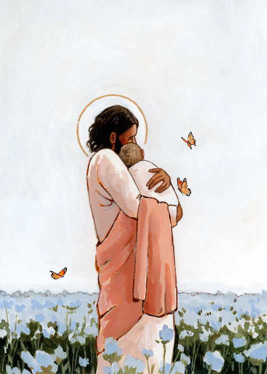 Among the Forget Me Nots Print, Baby | 5x7