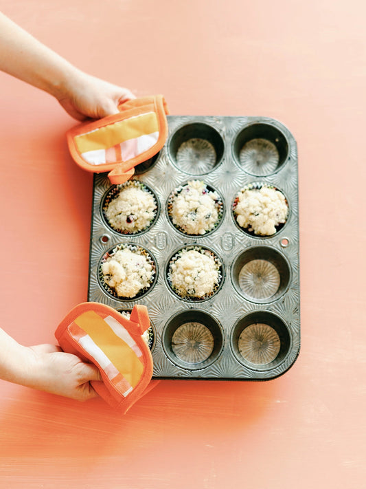 Summer Plaid Mini Oven Mitts