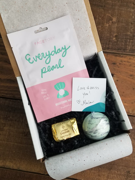 Teal Mini Card, Flat - Heartfelt Gift Box