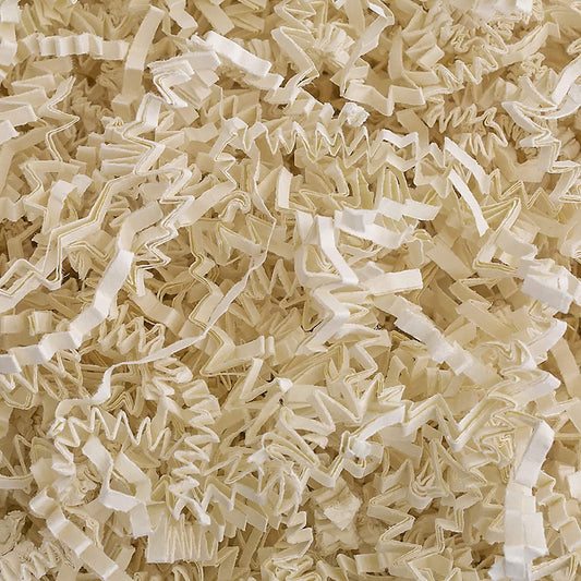 Ivory Crinkle Paper in White Gift Box - Heartfelt Gift Box
