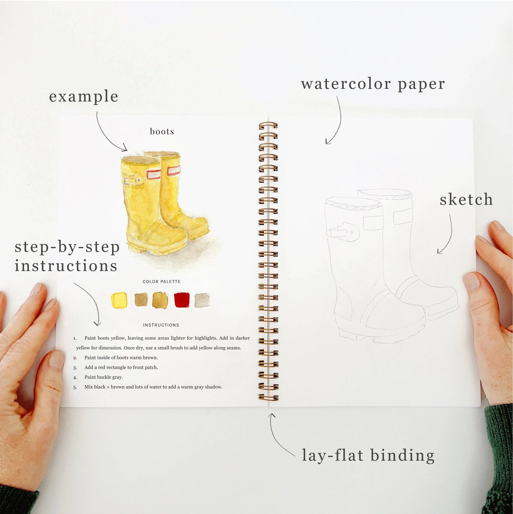 Garden watercolor workbook - Heartfelt Gift Box