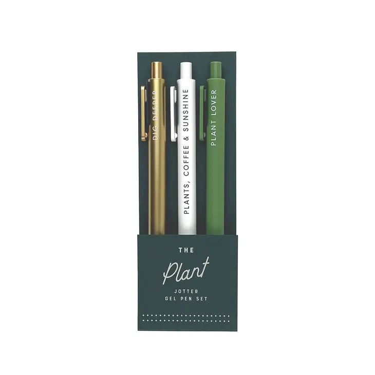 The Plant Jotter Gel Pens | Set of 3