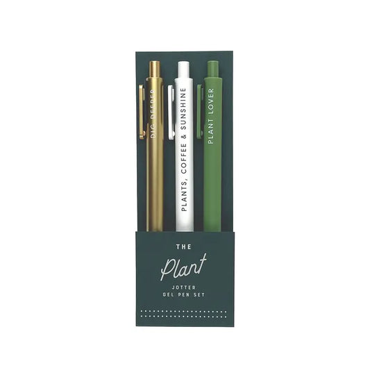 The Plant Jotter Gel Pens | Set of 3 - Heartfelt Gift Box