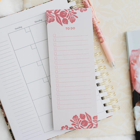 To Do List Notepad | Pink Laurel