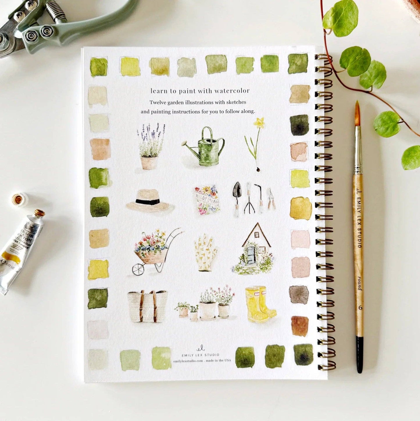 Garden watercolor workbook - Heartfelt Gift Box