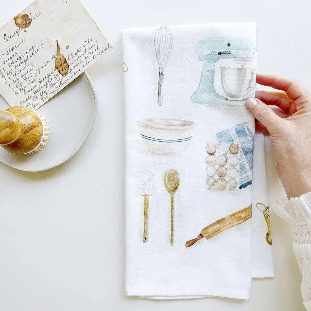 Baking cotton flour sack tea towel - Heartfelt Gift Box
