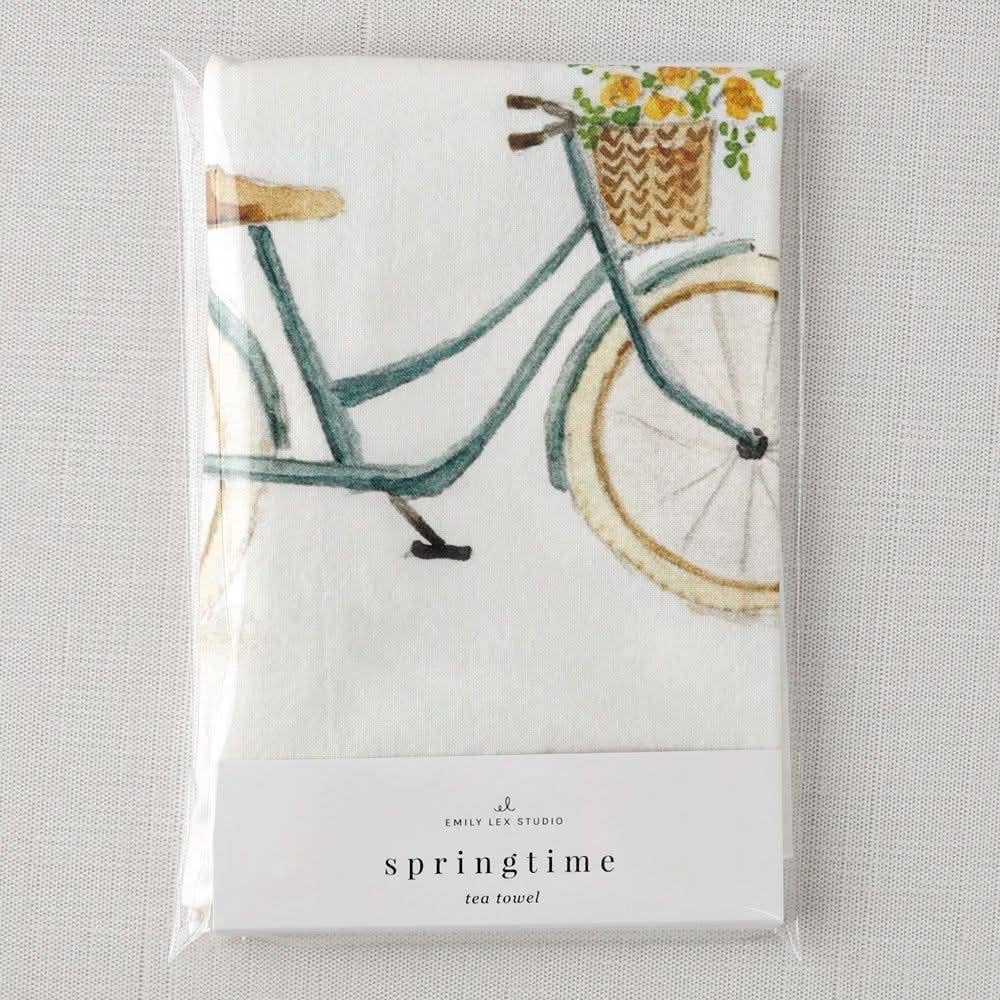 Springtime cotton flour sack tea towel - Heartfelt Gift Box