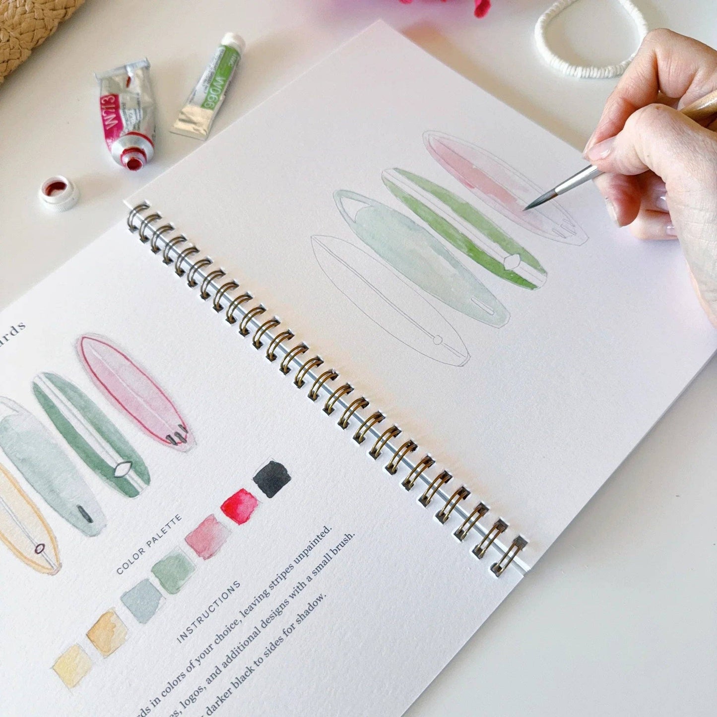 Tropical watercolor workbook - Heartfelt Gift Box