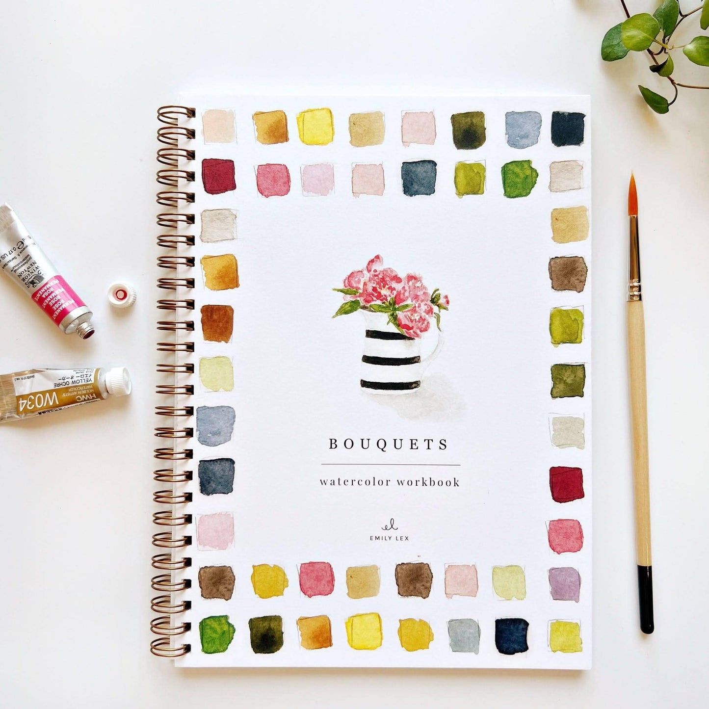 Bouquets watercolor workbook - Heartfelt Gift Box