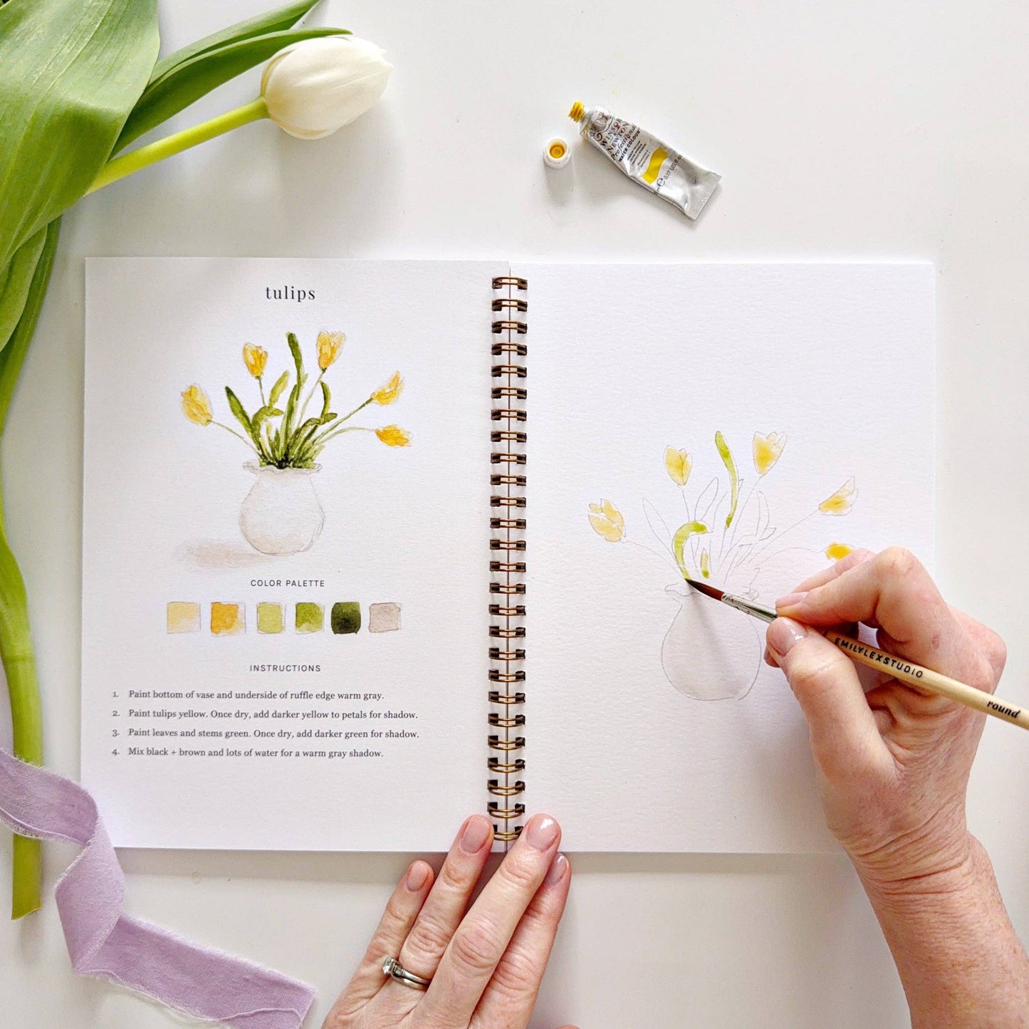 Spring watercolor workbook - Heartfelt Gift Box