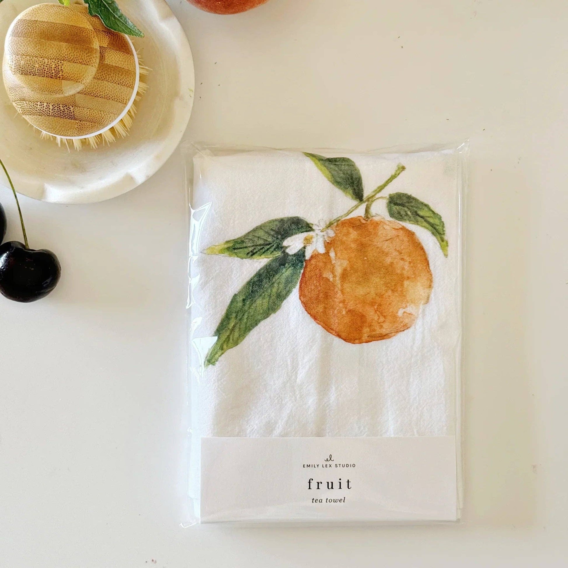 Fruit cotton flour sack tea towel - Heartfelt Gift Box