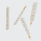 Rhinestone Bobby Pins Set | Gold