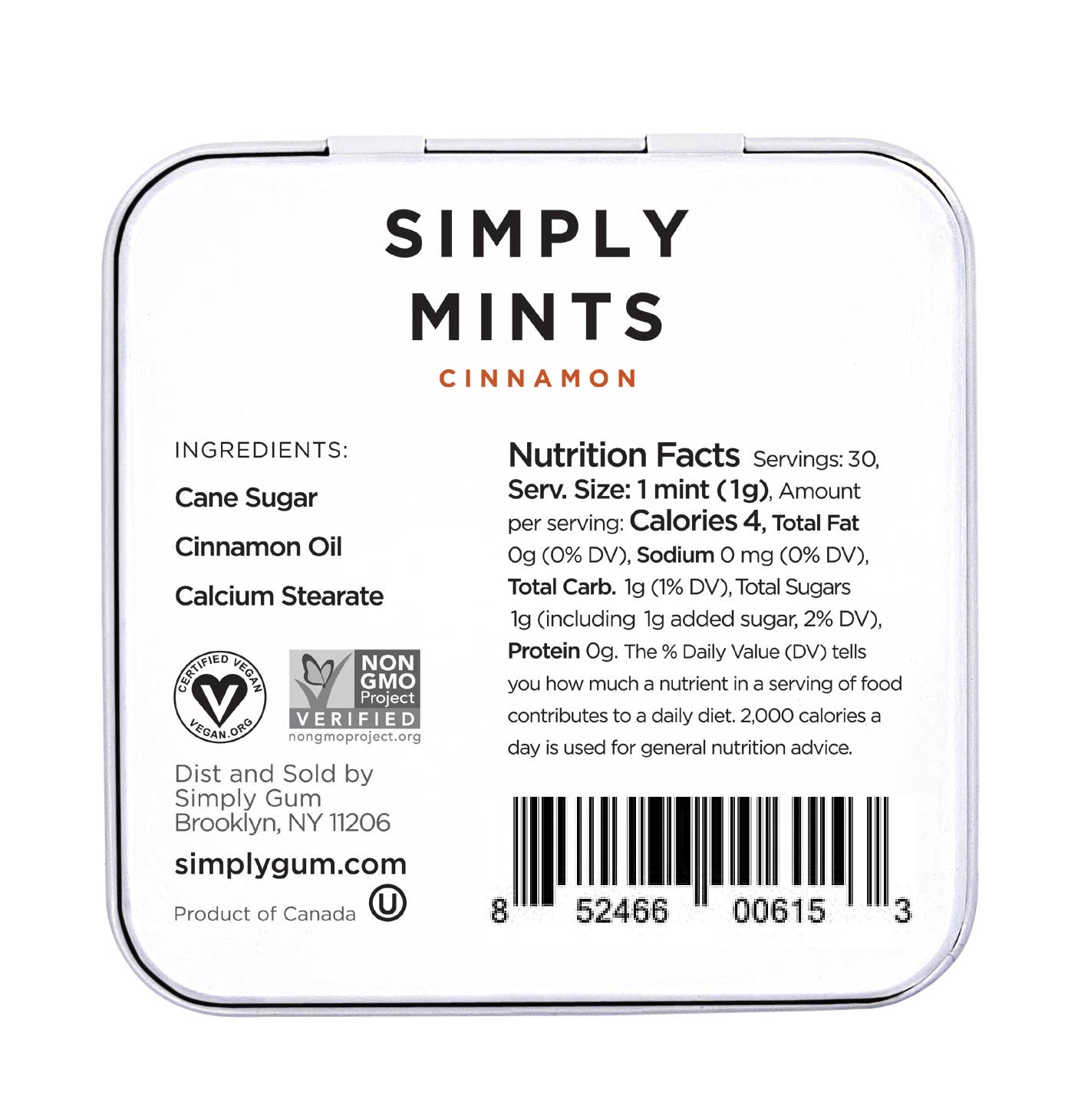 Simply Mints | Cinnamon - Heartfelt Gift Box