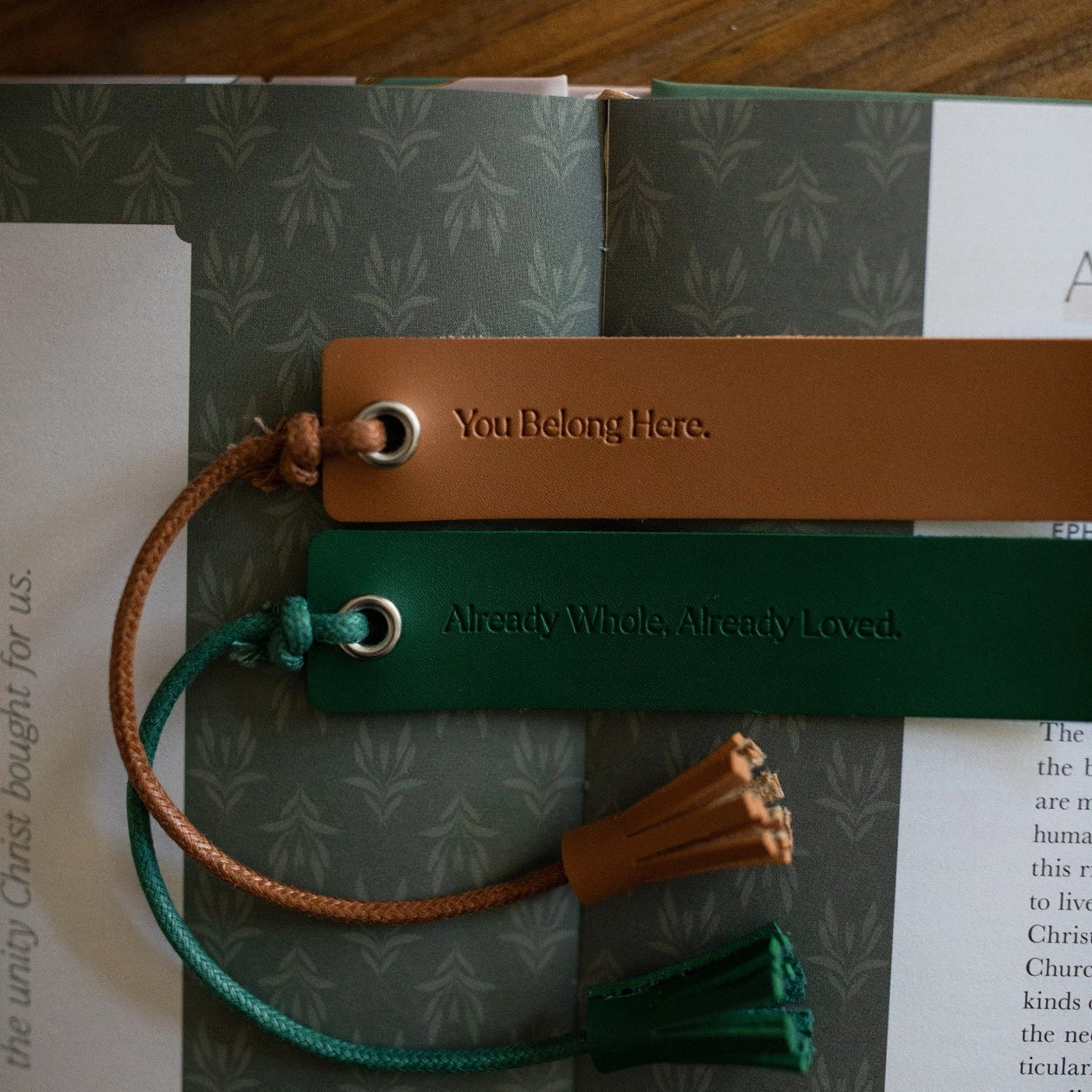 You Belong Here Leatherette Bookmarks