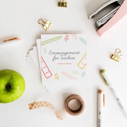 Encouragement For Teachers Verse Cards - Heartfelt Gift Box
