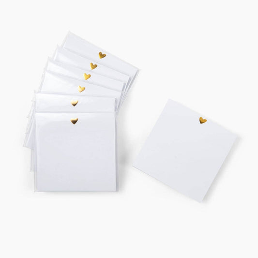 Gold Foil Heart Sticky Notes