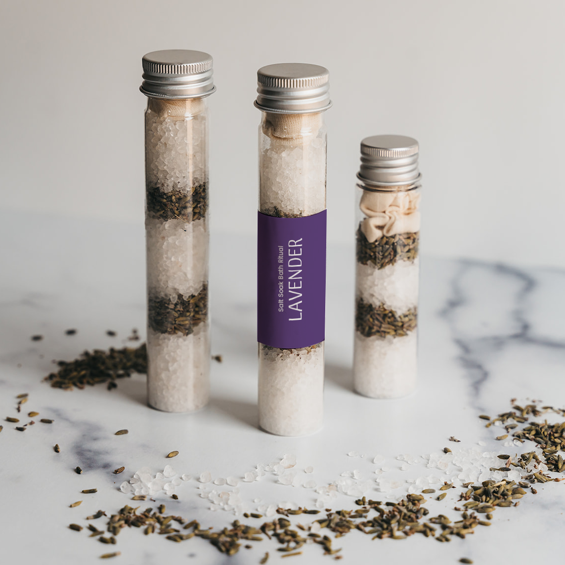 Botanical Bath Salt Tube | Lavender