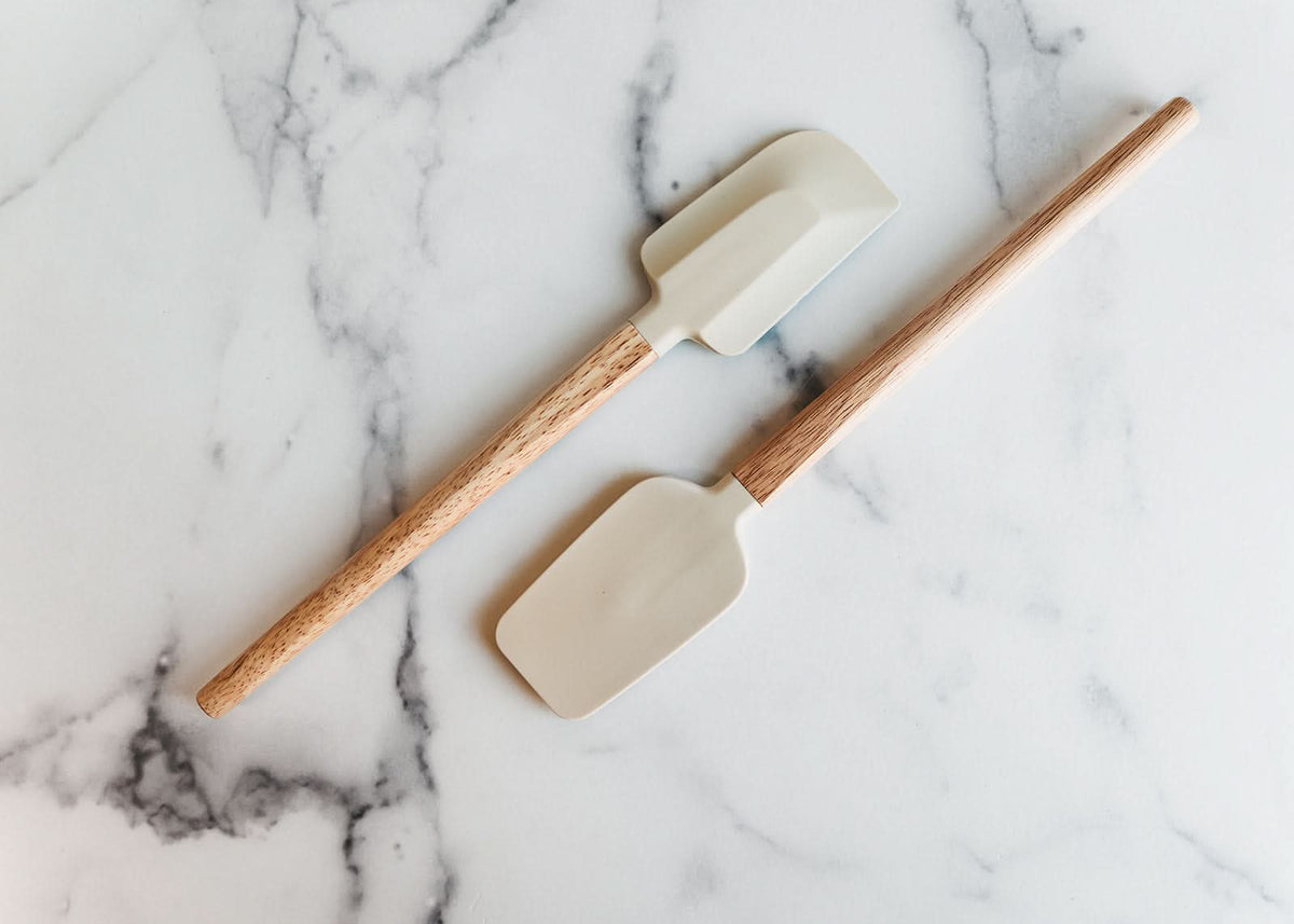 Silicone Kitchen Spatulas | Ivory - Heartfelt Gift Box