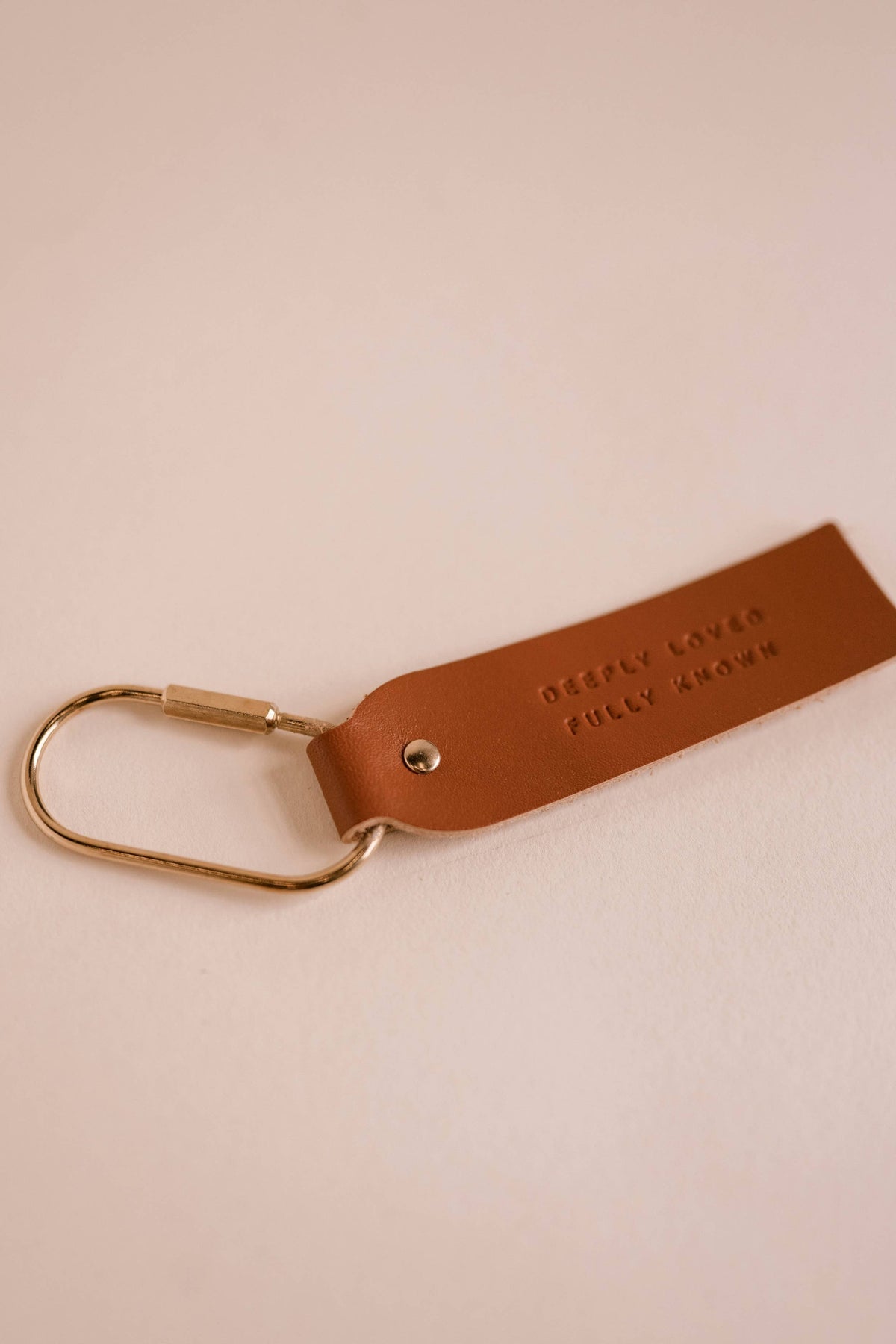 Deeply Loved Camel Key Fob