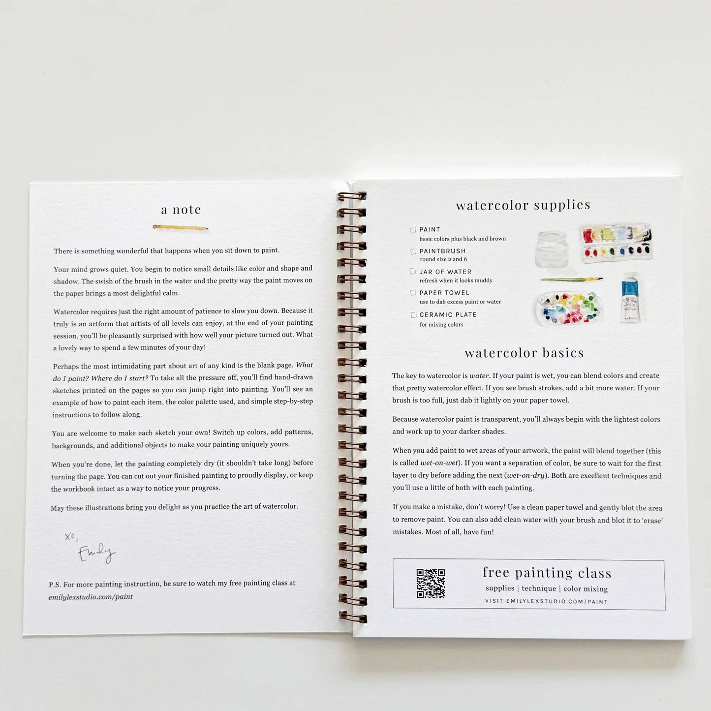 Fruit Watercolor Workbook - Heartfelt Gift Box