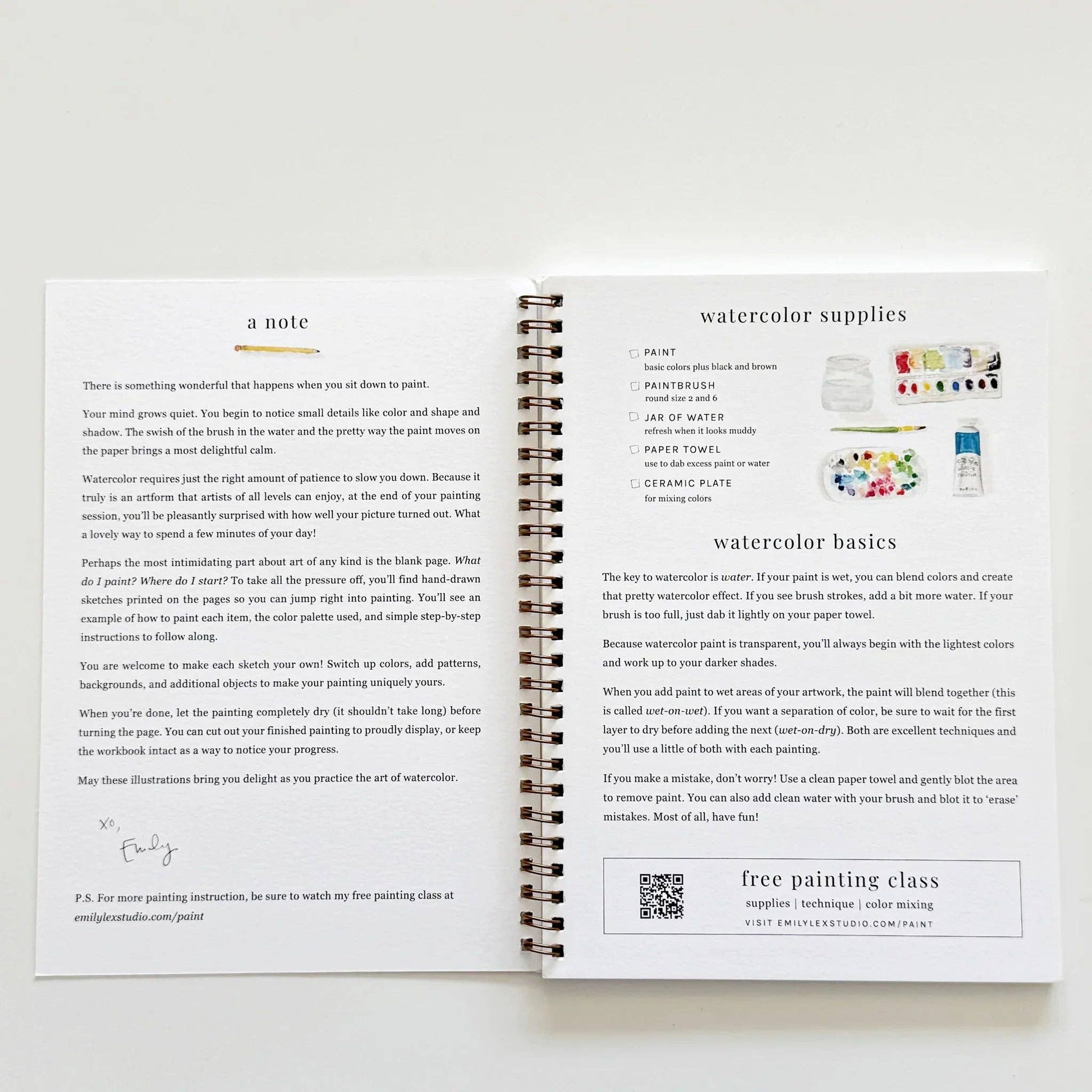 Fruit Watercolor Workbook - Heartfelt Gift Box
