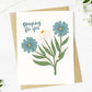 Praying for You Flowers Card