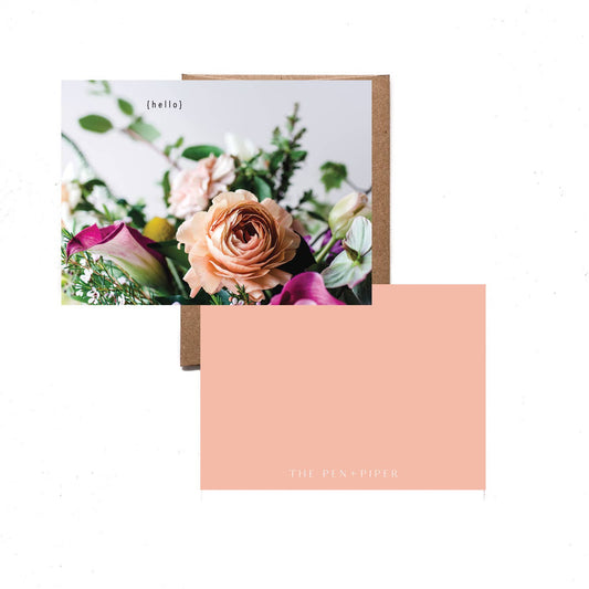 Hello Card | Flat - Heartfelt Gift Box
