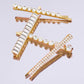 Rhinestone Bobby Pins Set | Gold