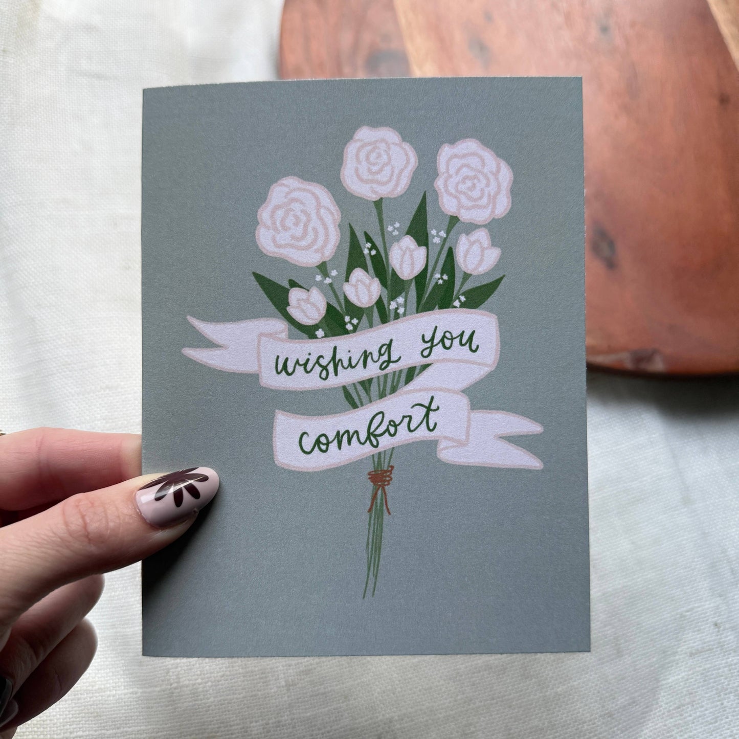Wishing You Comfort Sympathy Card