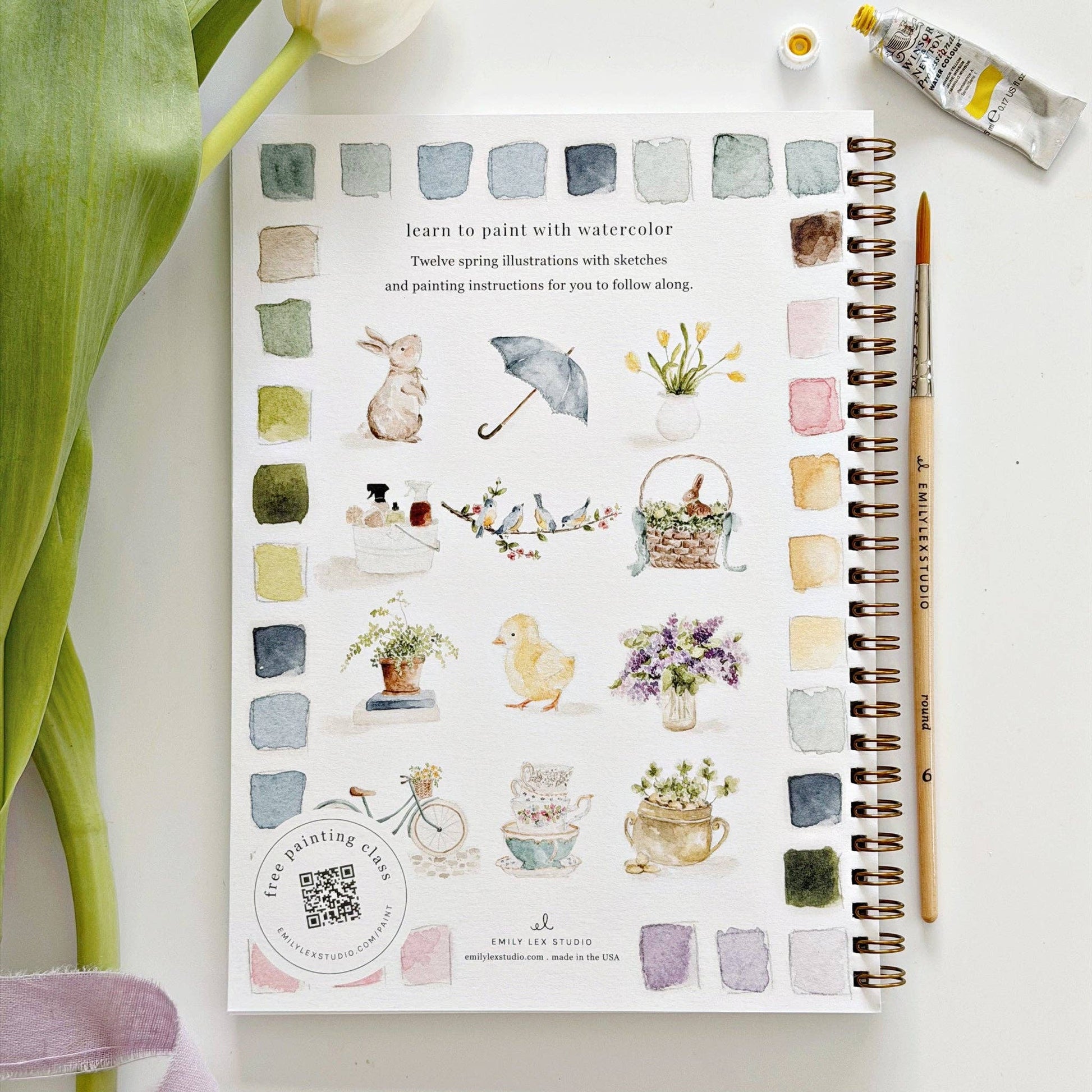 Spring watercolor workbook - Heartfelt Gift Box