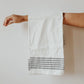 Striped Hand Towel | 6 Black Stripes