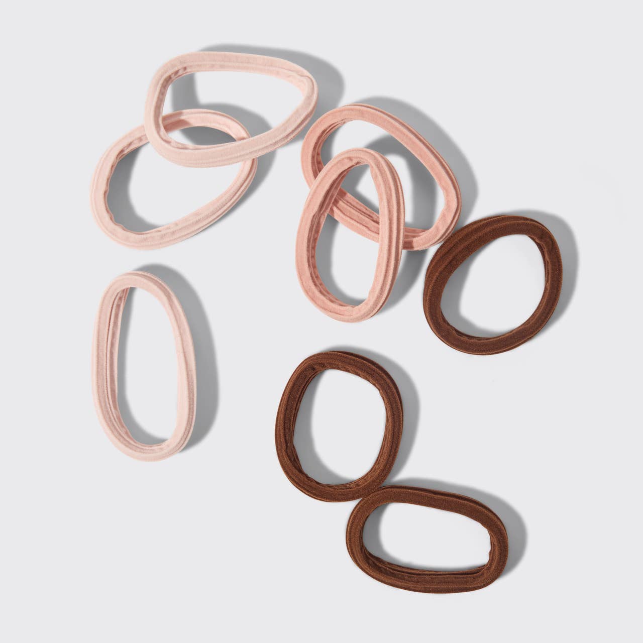 Seamless Hair Elastics Set | Rosewood