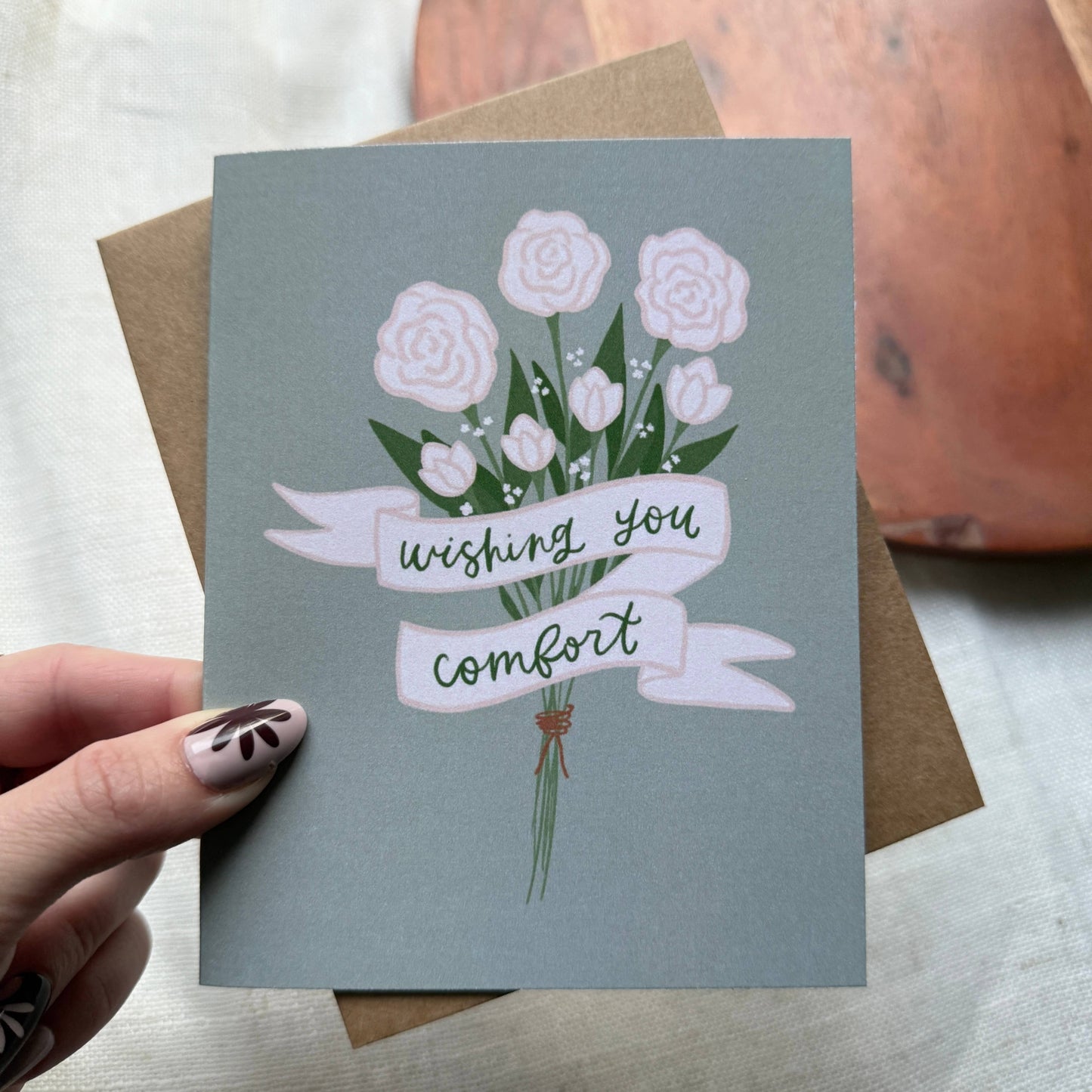Wishing You Comfort Sympathy Card