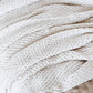 Throw Blanket | Cream with Faux Fur Poms