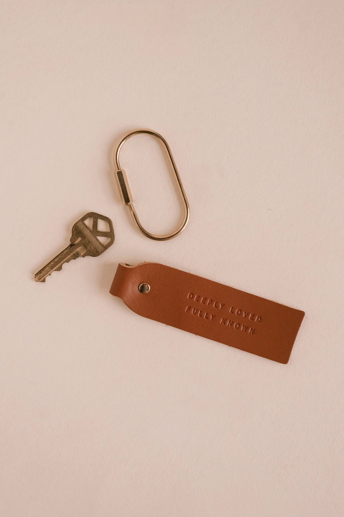 Deeply Loved Camel Key Fob