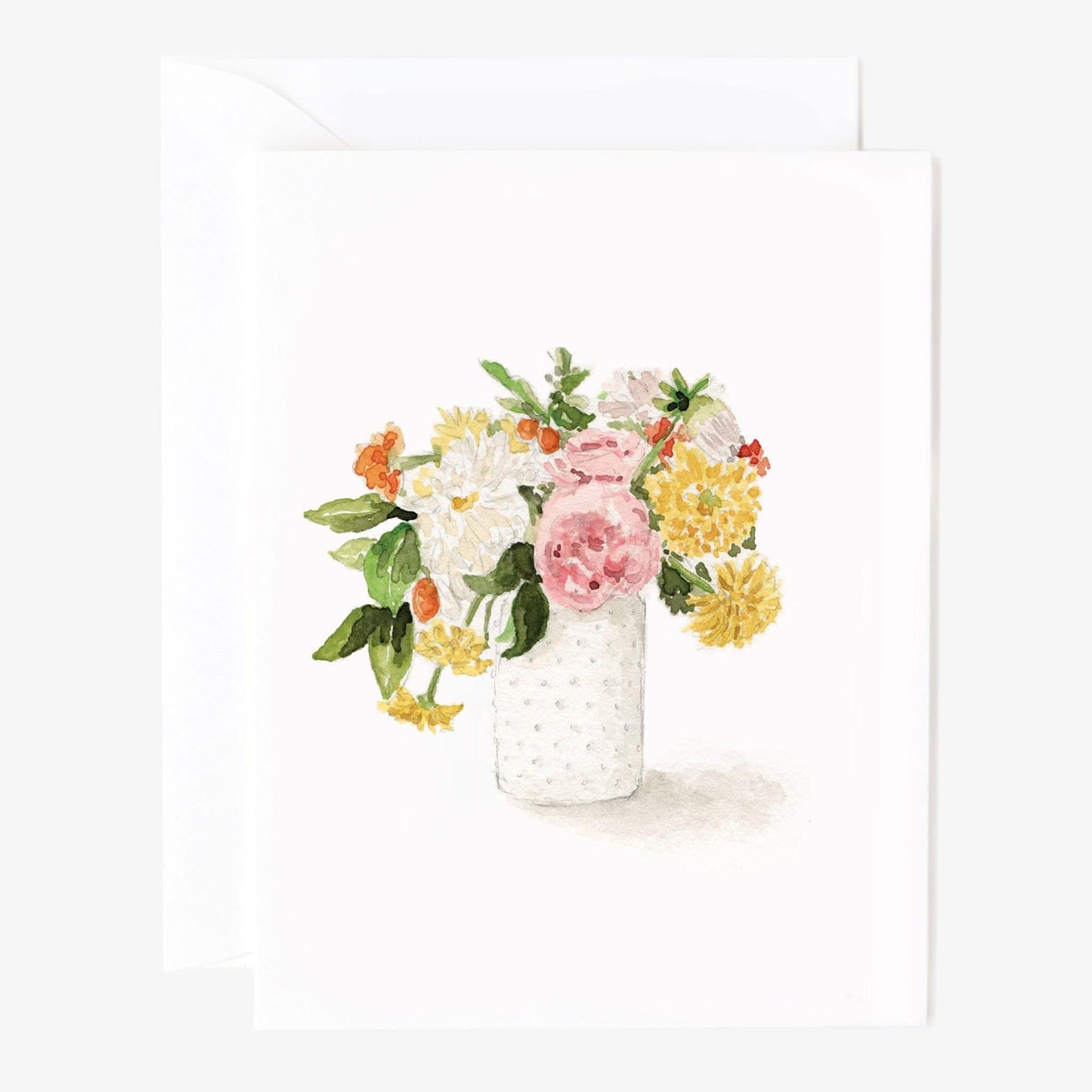 Hobnail bouquet notecard - Heartfelt Gift Box