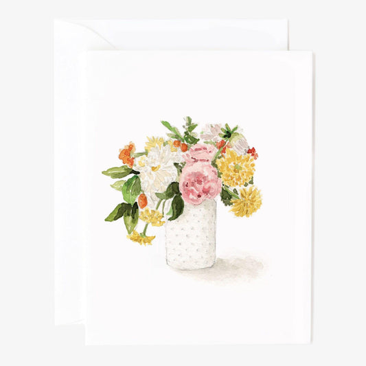 Hobnail bouquet notecard - Heartfelt Gift Box
