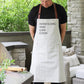 Handsome and Can Cook Apron | Natural, Cotton Linen Blend