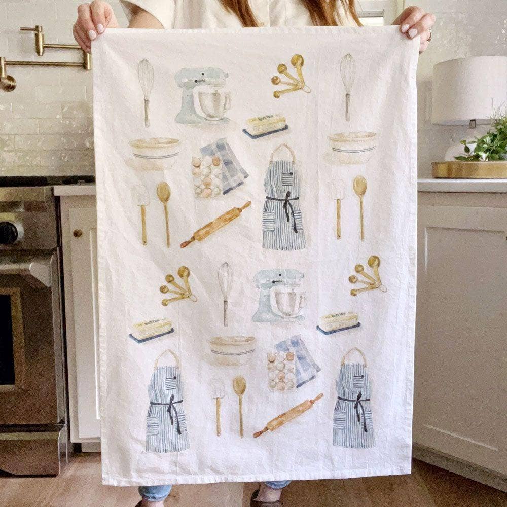 Baking cotton flour sack tea towel - Heartfelt Gift Box
