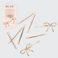 Cloud & Bow Bobby Pins Set | Rosewood