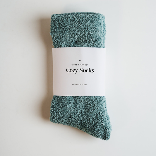 Cozy Cloud Socks | Stone Blue