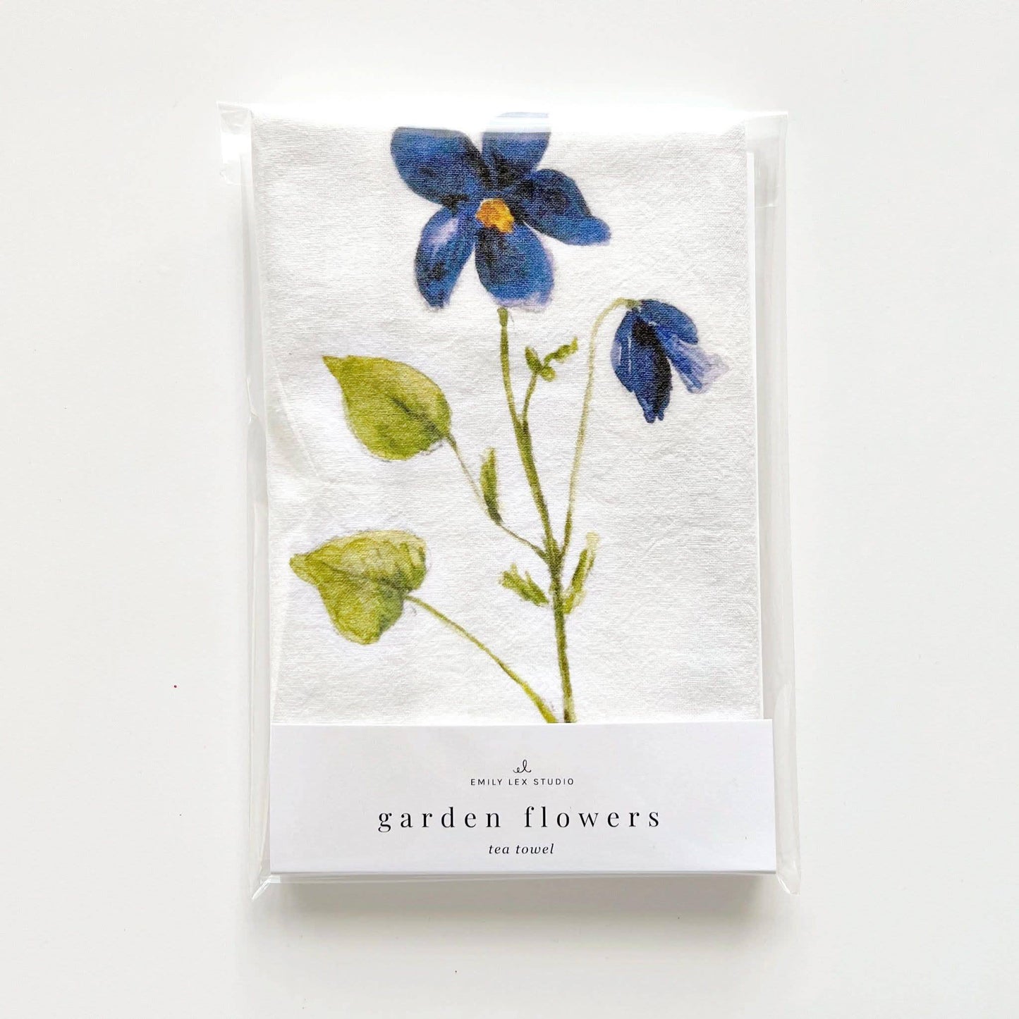 Garden flowers cotton flour sack tea towel - Heartfelt Gift Box